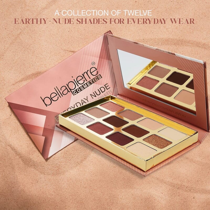 Bellapierre Cosmetics Everyday Nude 12 Color Eyeshadow Palette (0.88oz)