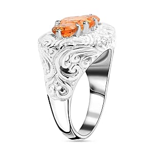 Brazilian Citrine 3.33 ctw Ring in Sterling Silver (Size 5.5)
