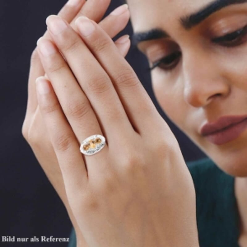 Brazilian Citrine 3.33 ctw Ring in Sterling Silver (Size 6.5)