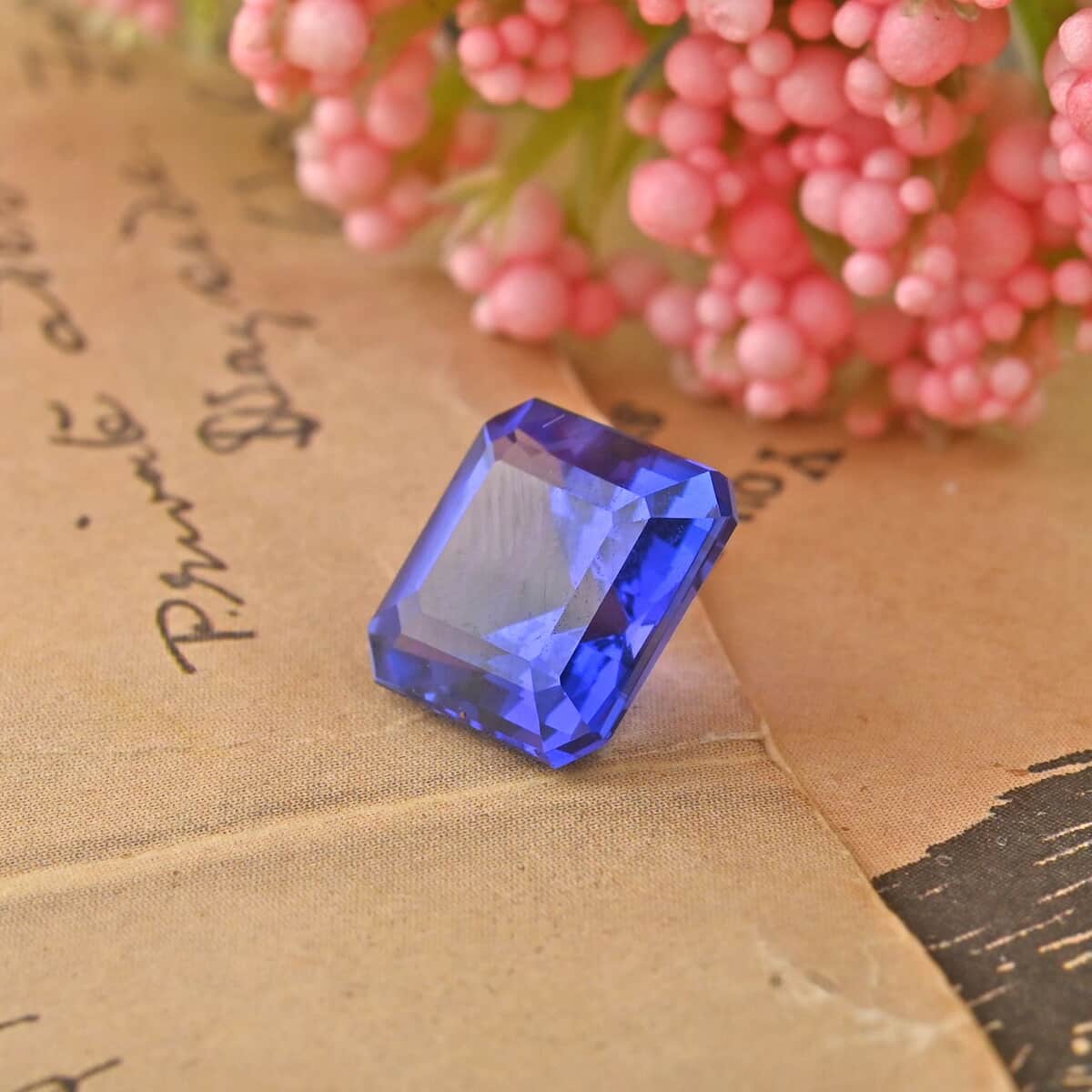 Asscher Cut AAAA Tanzanite (Sqr 8 mm) 2.75 ctw image number 1