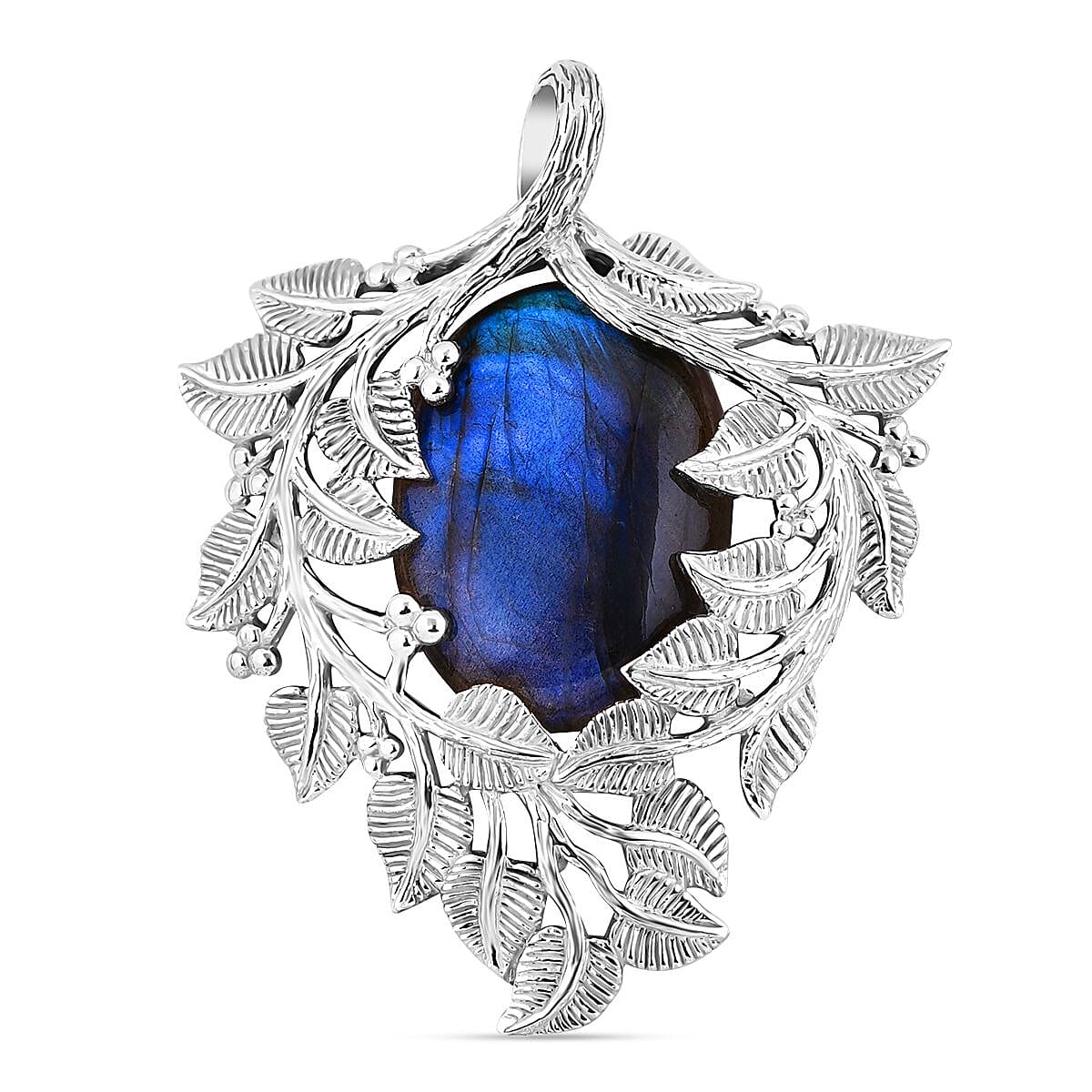 Labradorite 20.24 ctw Pendant in Sterling Silver