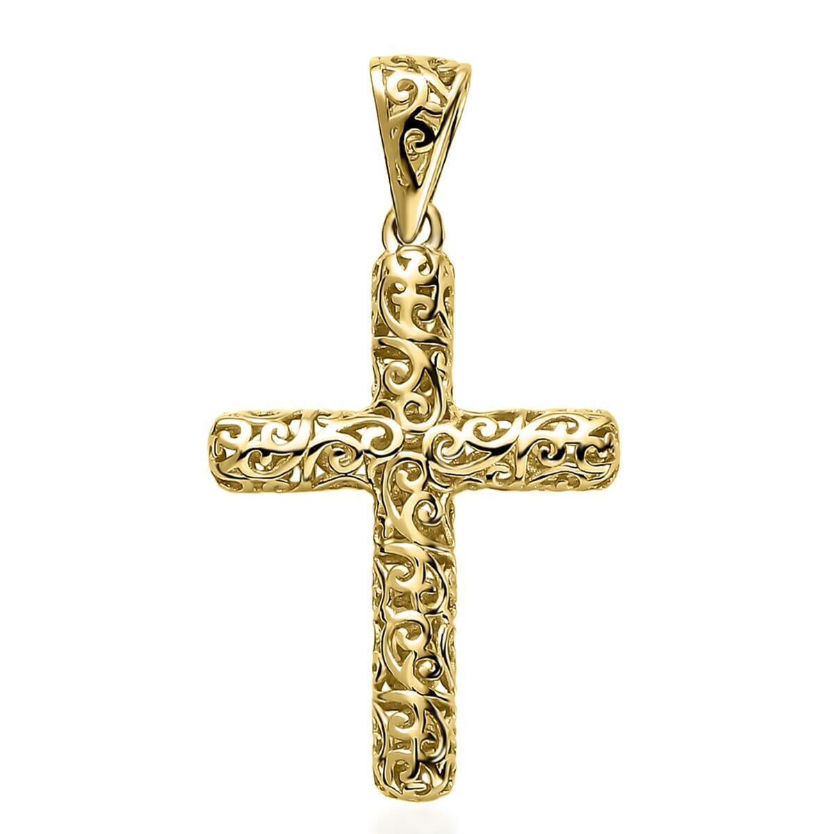 10K Yellow Gold Cross Pendant