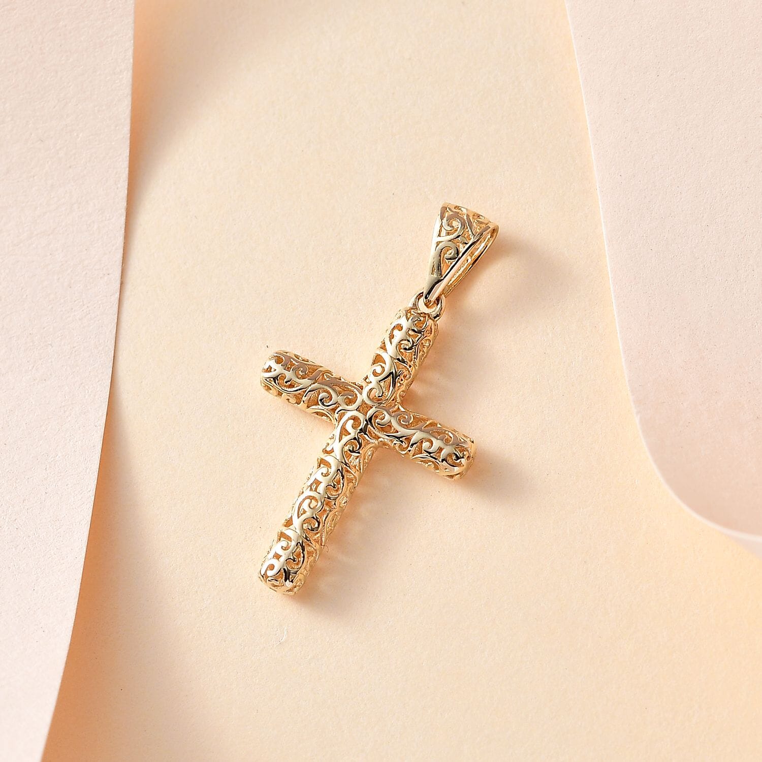 10K Yellow Gold Cross Pendant