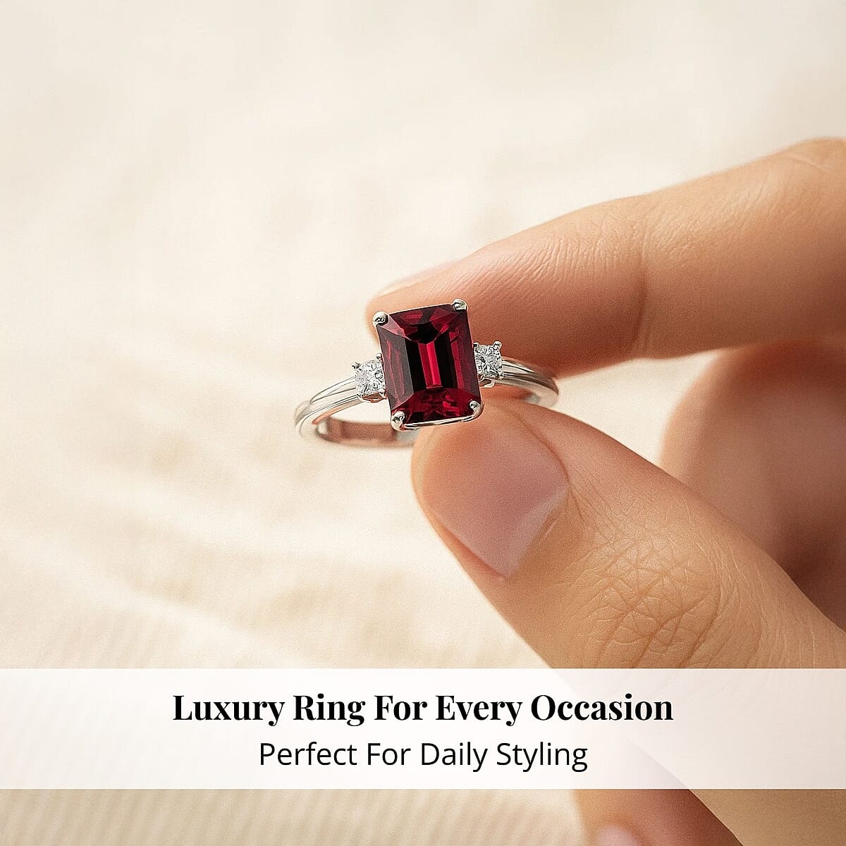 Rhapsody 950 Platinum AAAA Ouro Fino Rubellite and E-F VS Diamond Ring (Size 6.0) 5.25 Grams 2.00 ctw image number 4