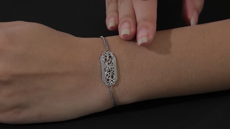 Karis Bolo Bracelet in Platinum Bond (7.50 In)