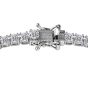 GP Trionfo Collection White Zircon Butterfly Bracelet in Platinum Over Sterling Silver (7.25 In) 13.70 ctw
