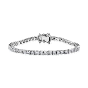 Moissanite Tennis Bracelet, Platinum Over Sterling Silver Bracelet, Moissanite Jewelry, Gifts For Her (7.25 In) 5.50 ctw