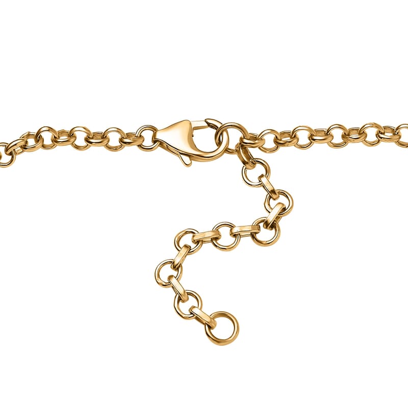 Premium Sleeping Beauty Turquoise Necklace 18-20 Inches in Vermeil Yellow Gold Over Sterling Silver 14.15 ctw