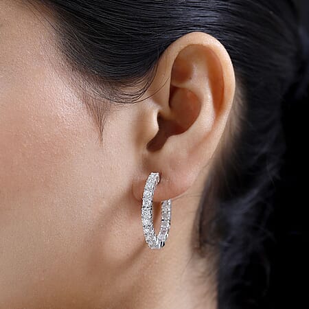 Platinum Overlay / Moissanite / 925 Silver - Product card gallery slide 3 (10177248198969)