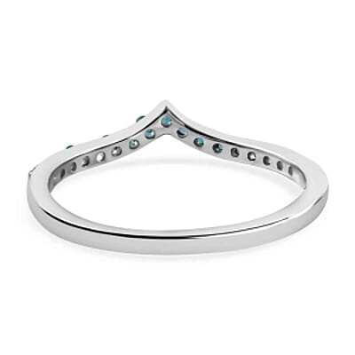 AAA Kagem Zambian Emerald 0.26 ctw Ring in Rhodium Over Sterling Silver (Size 5.5)