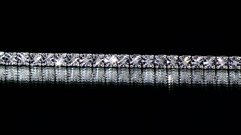 Doorbuster White Diamond Bracelet in Platinum Over Sterling Silver (7.25 In) 0.25 ctw