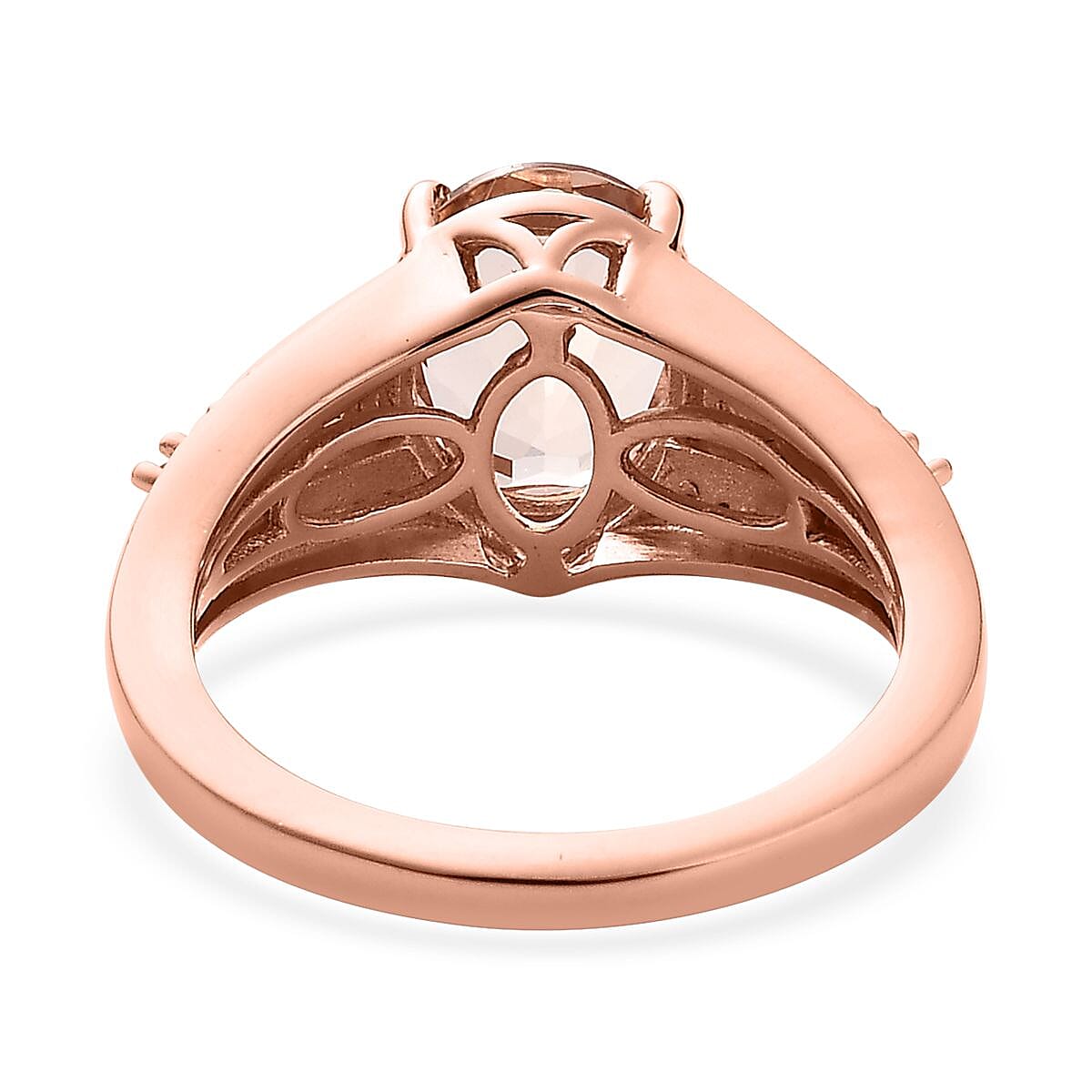 Premium Marropino Morganite and Multi Gemstone Ring in Vermeil Rose Gold Over Sterling Silver (Size 6.0) 2.85 ctw image number 4