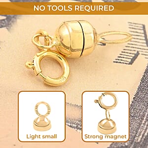 Italian 10K Yellow Gold Magnetic Clasp 0.50 Grams