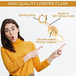 Italian 10K Yellow Gold Magnetic Clasp 0.50 Grams