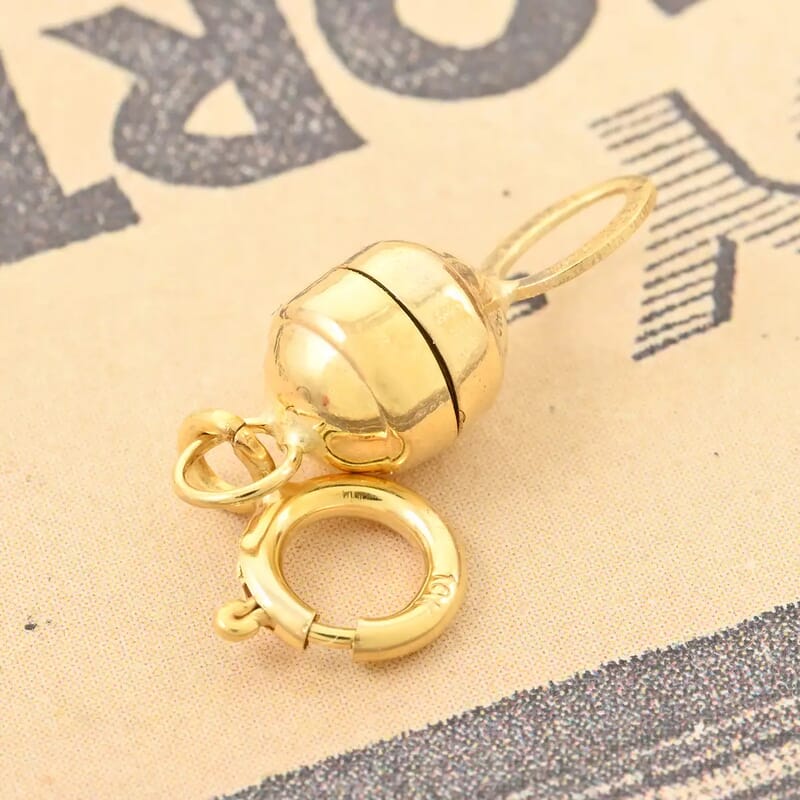 Italian 10K Yellow Gold Magnetic Clasp 0.50 Grams