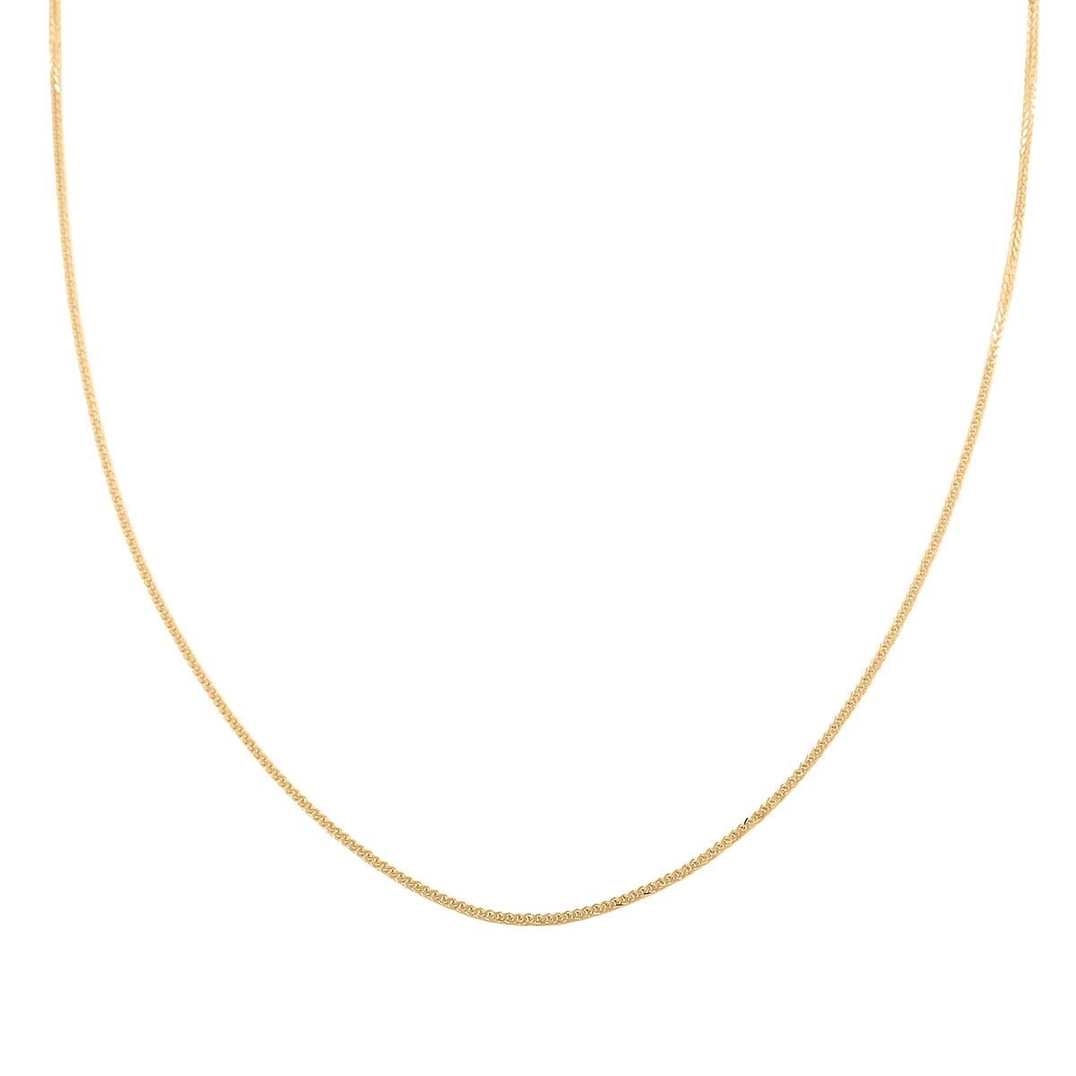 Italian 10K Yellow Gold Spiga Toscana Necklace 18 Inches 1.30 Grams image number 2