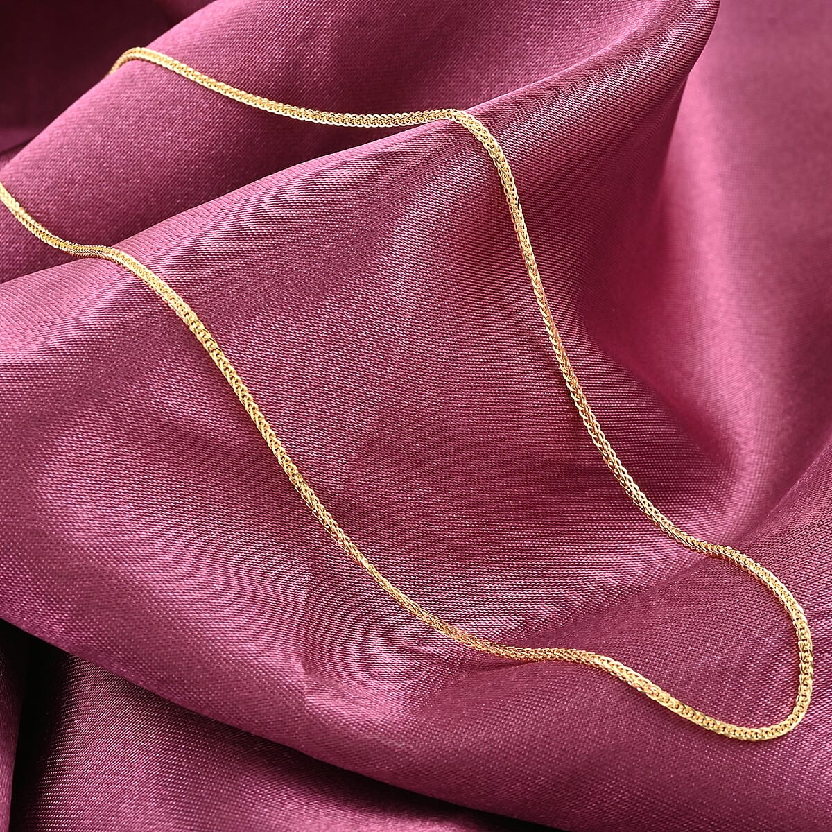 Italian 10K Yellow Gold Spiga Toscana Necklace 20 Inches 1.50 Grams image number 1