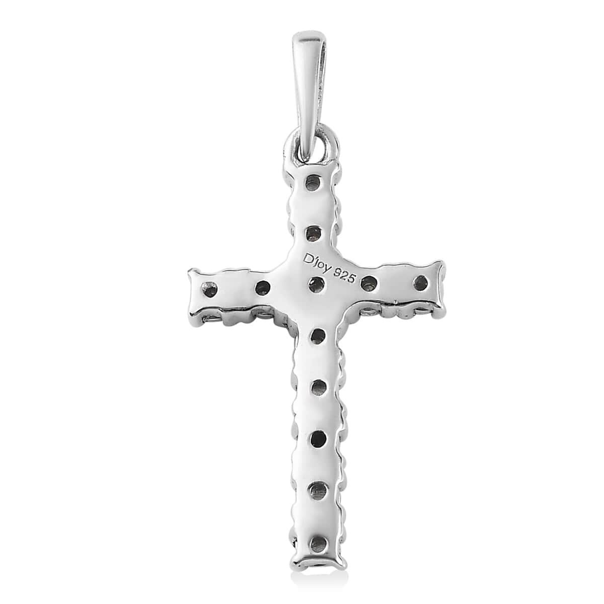 Diamond Accent Cross Pendant in Platinum Over Sterling Silver image number 4