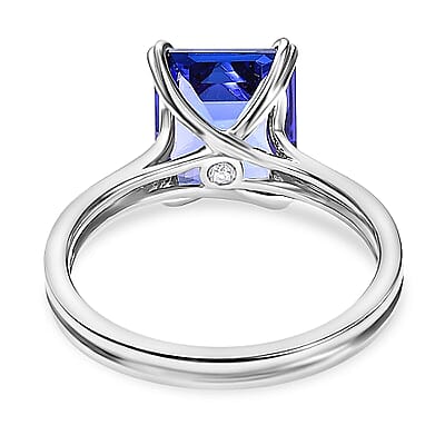 Rhapsody AAAA Tanzanite and E-F VS2 Diamond 5.00 ctw Solitaire Ring in 950 Platinum (Size 9.0) 5.85 Grams