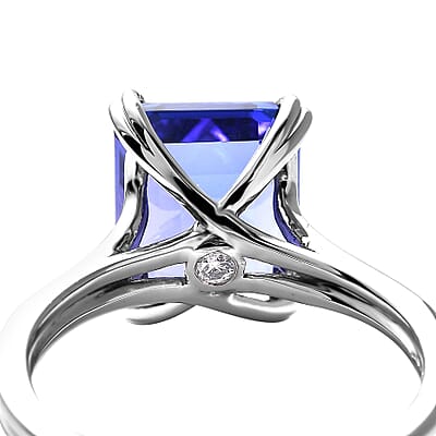 Rhapsody AAAA Tanzanite and E-F VS2 Diamond 5.00 ctw Solitaire Ring in 950 Platinum (Size 9.0) 5.85 Grams