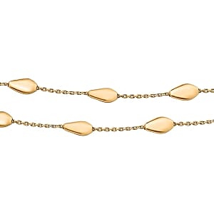 Vermeil YG Over Sterling Silver Chain Necklace (18 Inches) 5.87 Grams