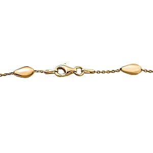 Vermeil YG Over Sterling Silver Chain Necklace (18 Inches) 5.87 Grams