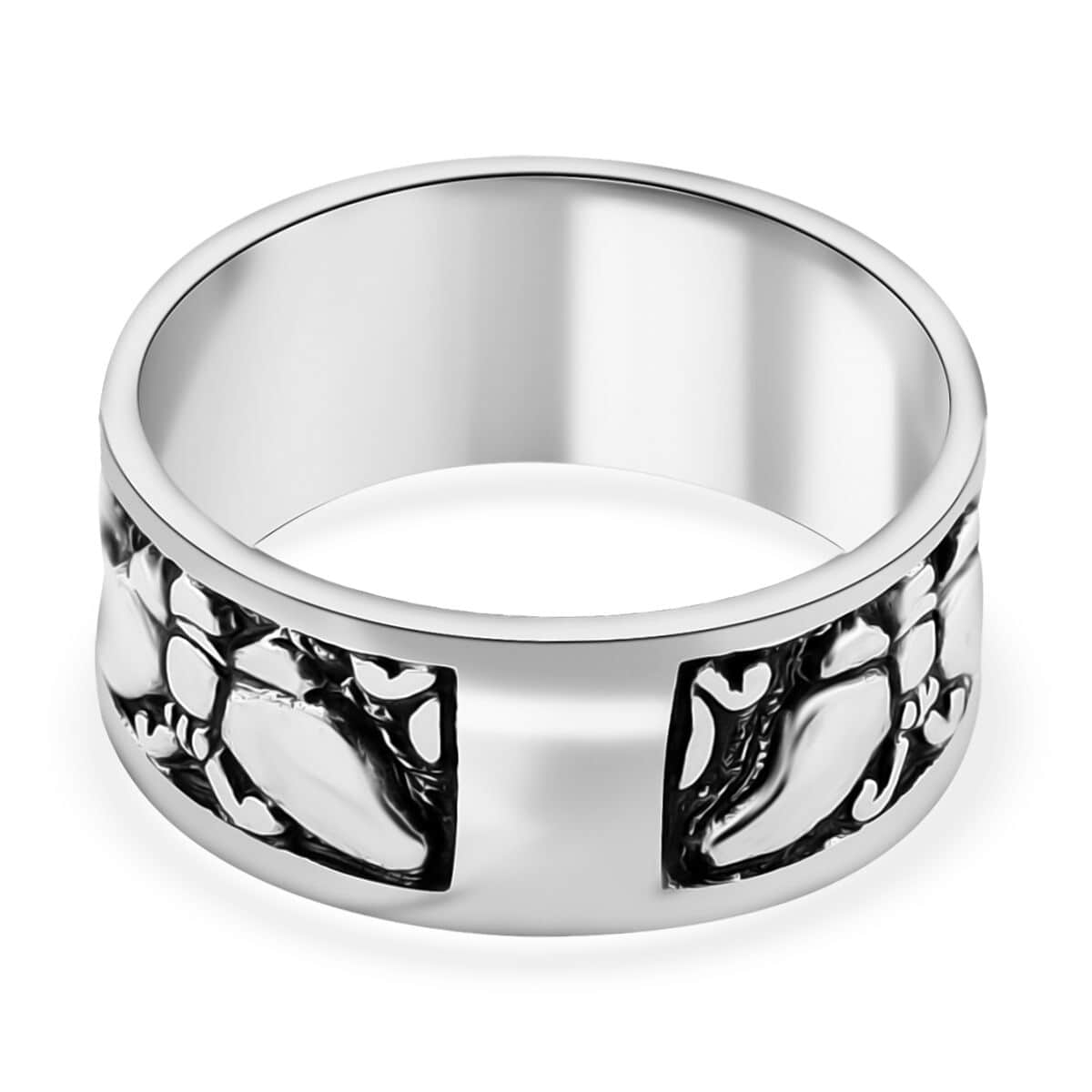 Bali Legacy Sterling Silver Engraved Butterfly Ring (Size 6.0) 4.80 Grams image number 4