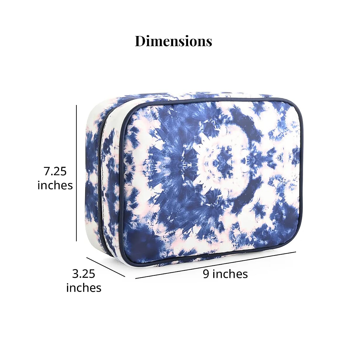 Scunci Conair Tie Dye 4pc Travel Makeup Bag Set image number 6