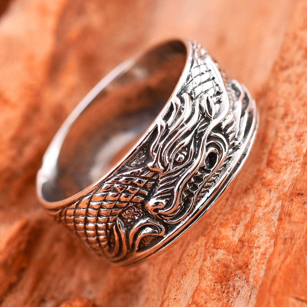 Bali Legacy Dragon Ring in Sterling Silver (Size 10.0) 4.85 Grams image number 1