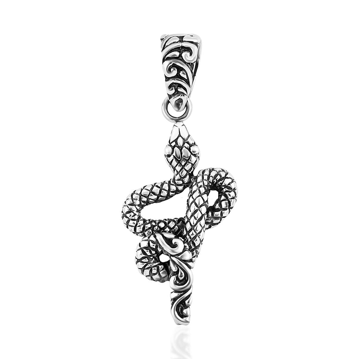 Bali Legacy Snake Pendant without Chain in Sterling Silver 4.85 Grams image number 0