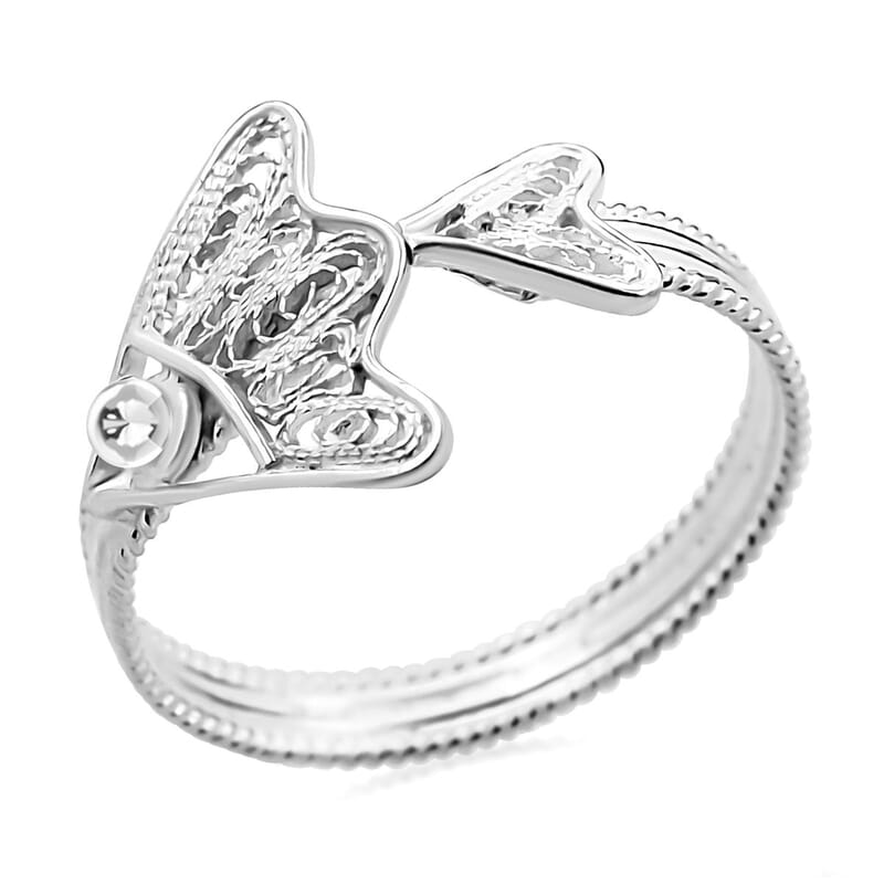 Artistry Tarakashi Collection Sterling Silver Fish Ring (Size 10.0) 2.15 Grams