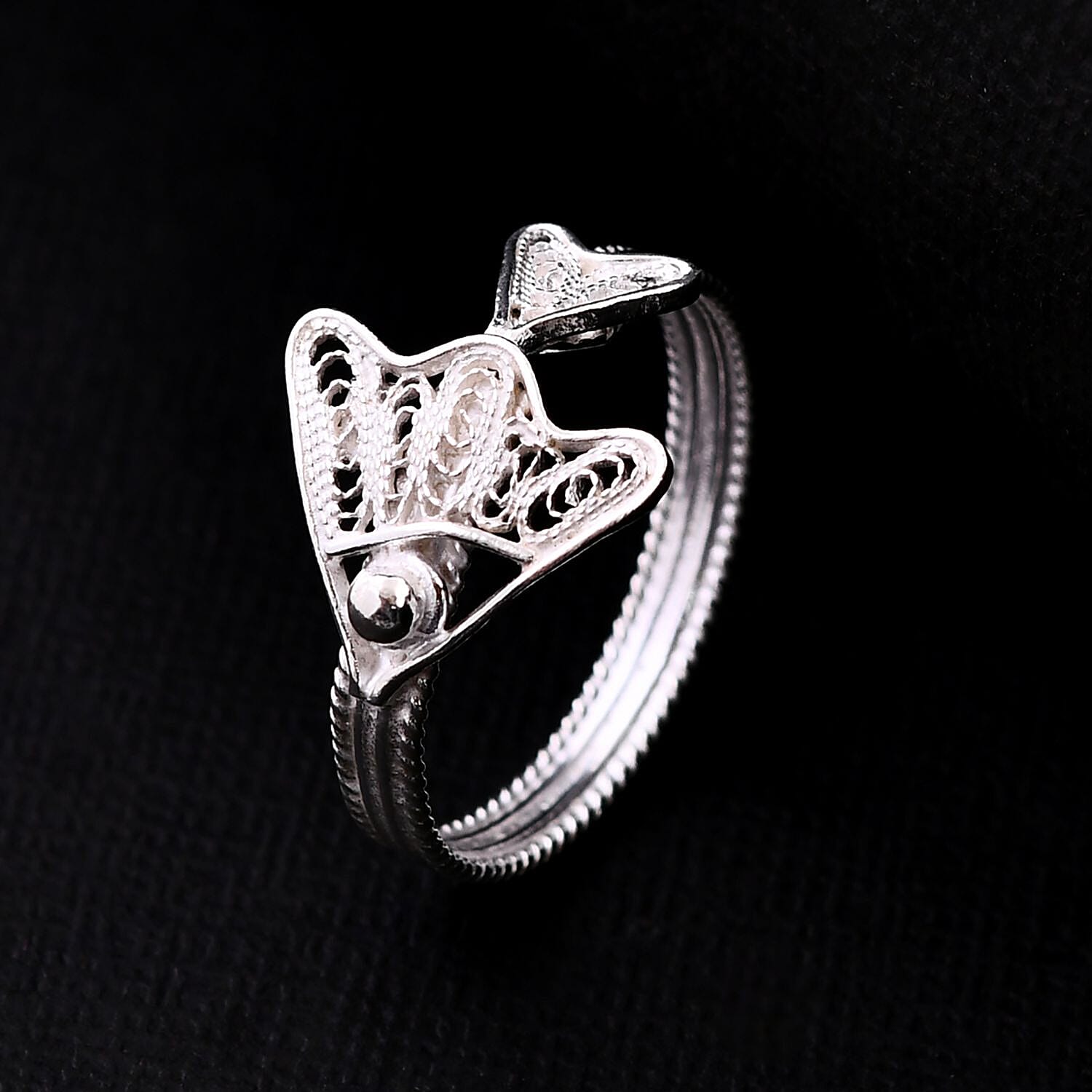 Artistry Tarakashi Collection Sterling Silver Fish Ring (Size 10.0) 2.15 Grams