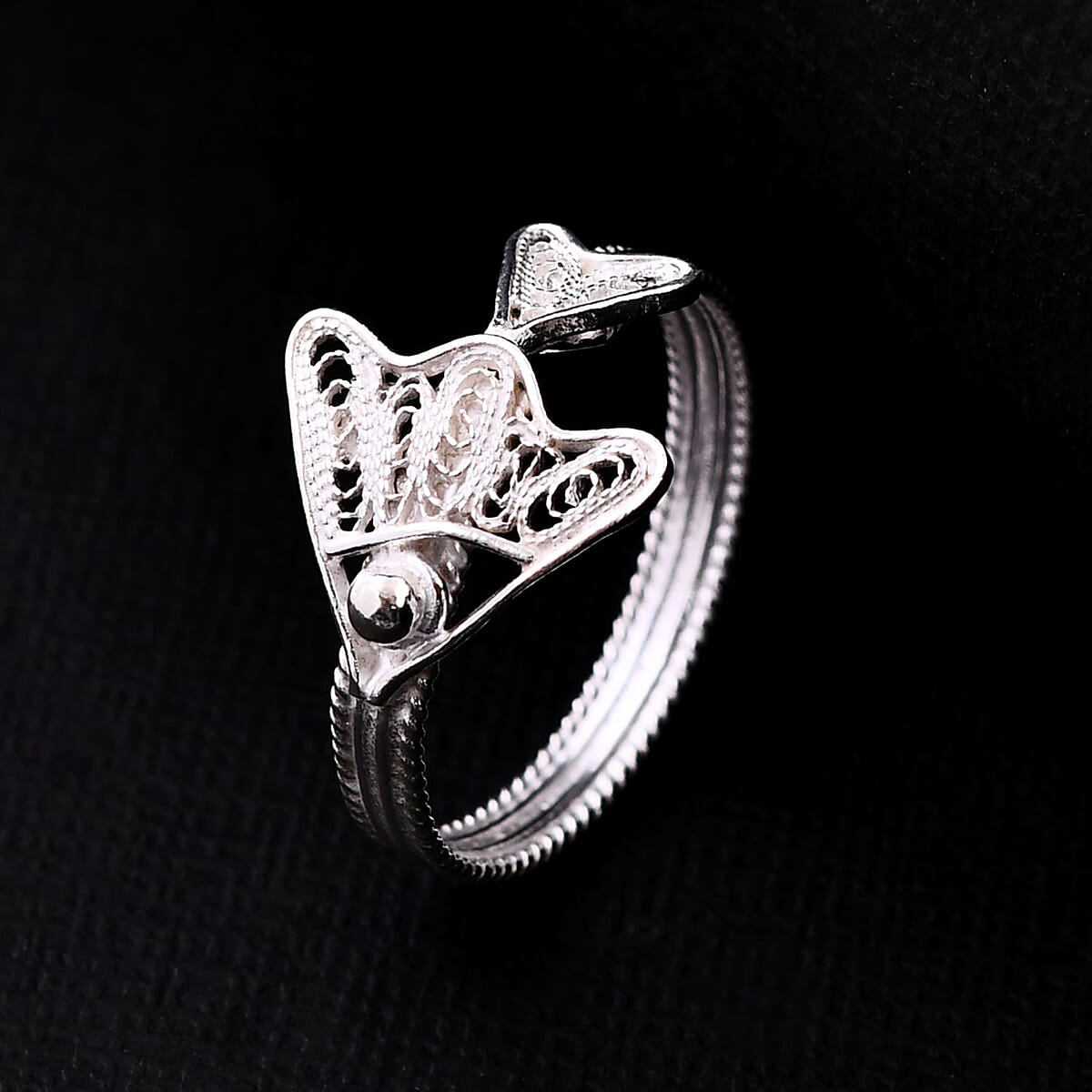 Artistry Tarakashi Collection Sterling Silver Fish Ring (Size 10.0) (2.15 g) image number 1