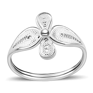 Artistry Tarakashi Collection Sterling Silver Ring (Size 7.0) 2.20 Grams