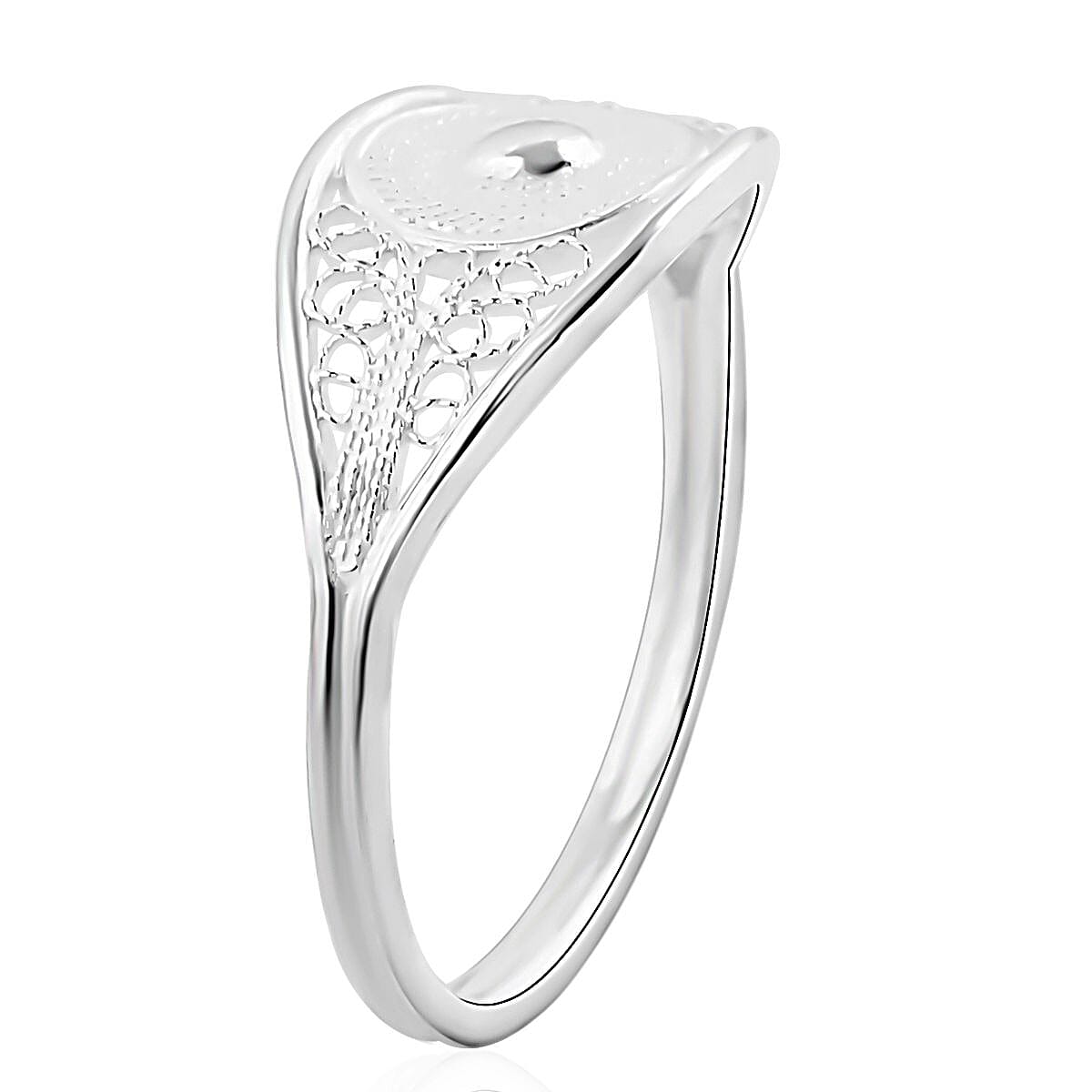 Artistry Tarakashi Collection Sterling Silver Filigree Ring (Size 7.0) 2 Grams image number 3