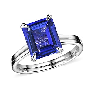 Rhapsody AAAA Tanzanite and E-F VS2 Diamond 5.00 ctw Solitaire Ring in 950 Platinum (Size 7.0) 5.85 Grams