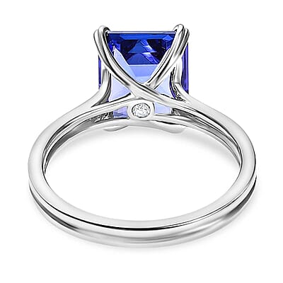 Rhapsody AAAA Tanzanite and E-F VS2 Diamond 5.00 ctw Solitaire Ring in 950 Platinum (Size 10.0) 5.85 Grams