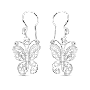 Artistry Tarakashi Collection Sterling Silver Butterfly Earrings 2.75 Grams