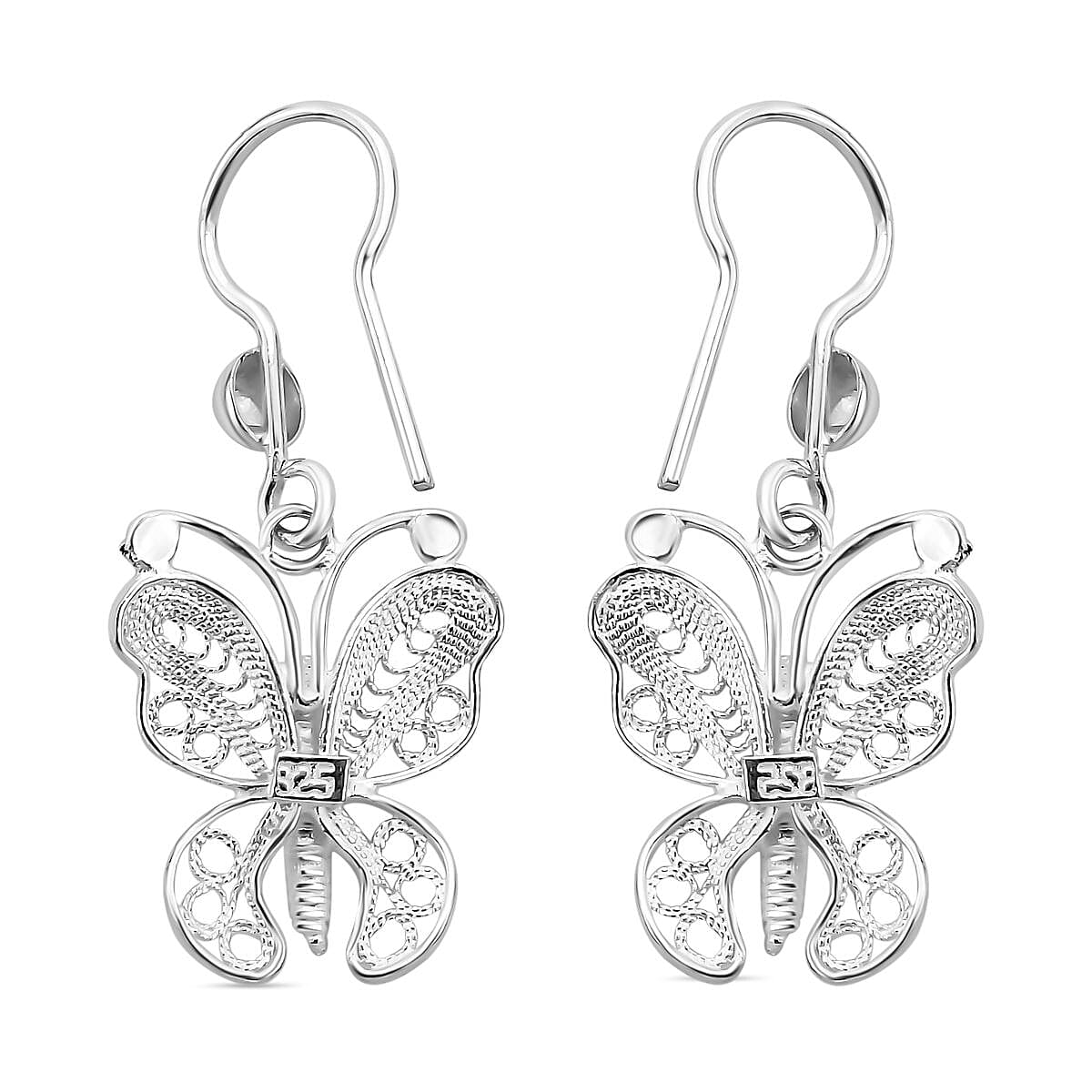 Artistry Tarakashi Collection Sterling Silver Butterfly Earrings 2.75 Grams