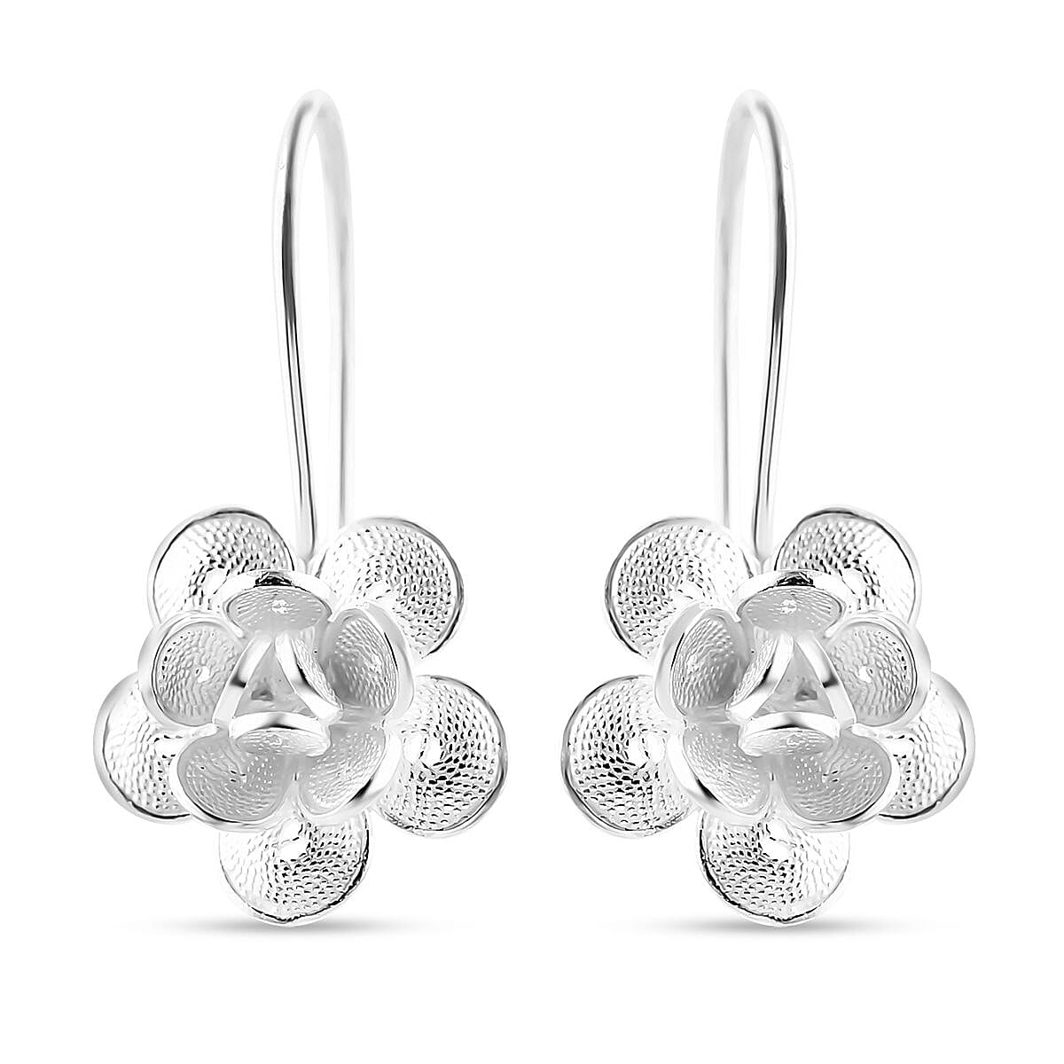 Artistry Tarakashi Collection Sterling Silver Floral Earrings 2.65 Grams