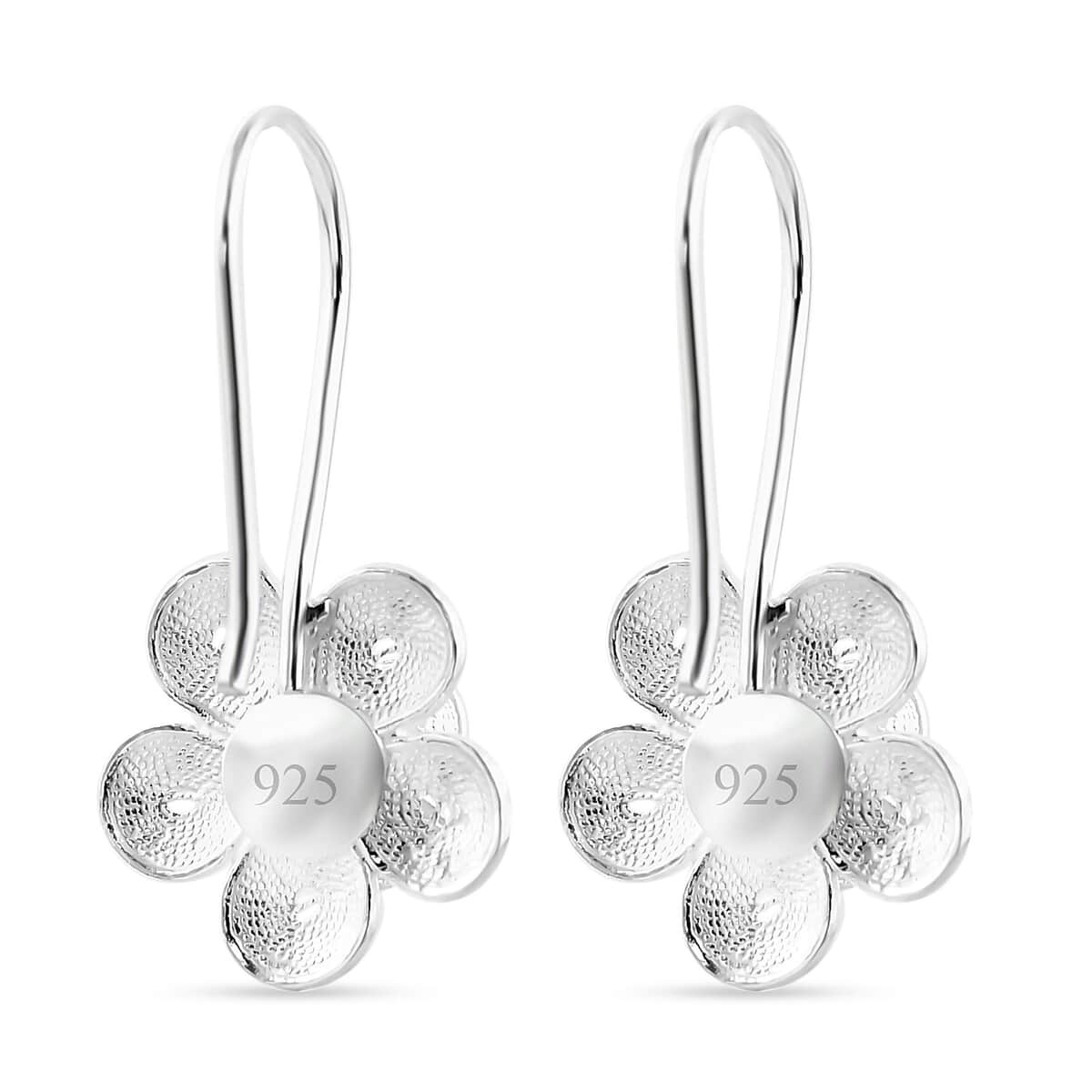 Artistry Tarakashi Collection Sterling Silver Floral Earrings 2.65 Grams image number 4