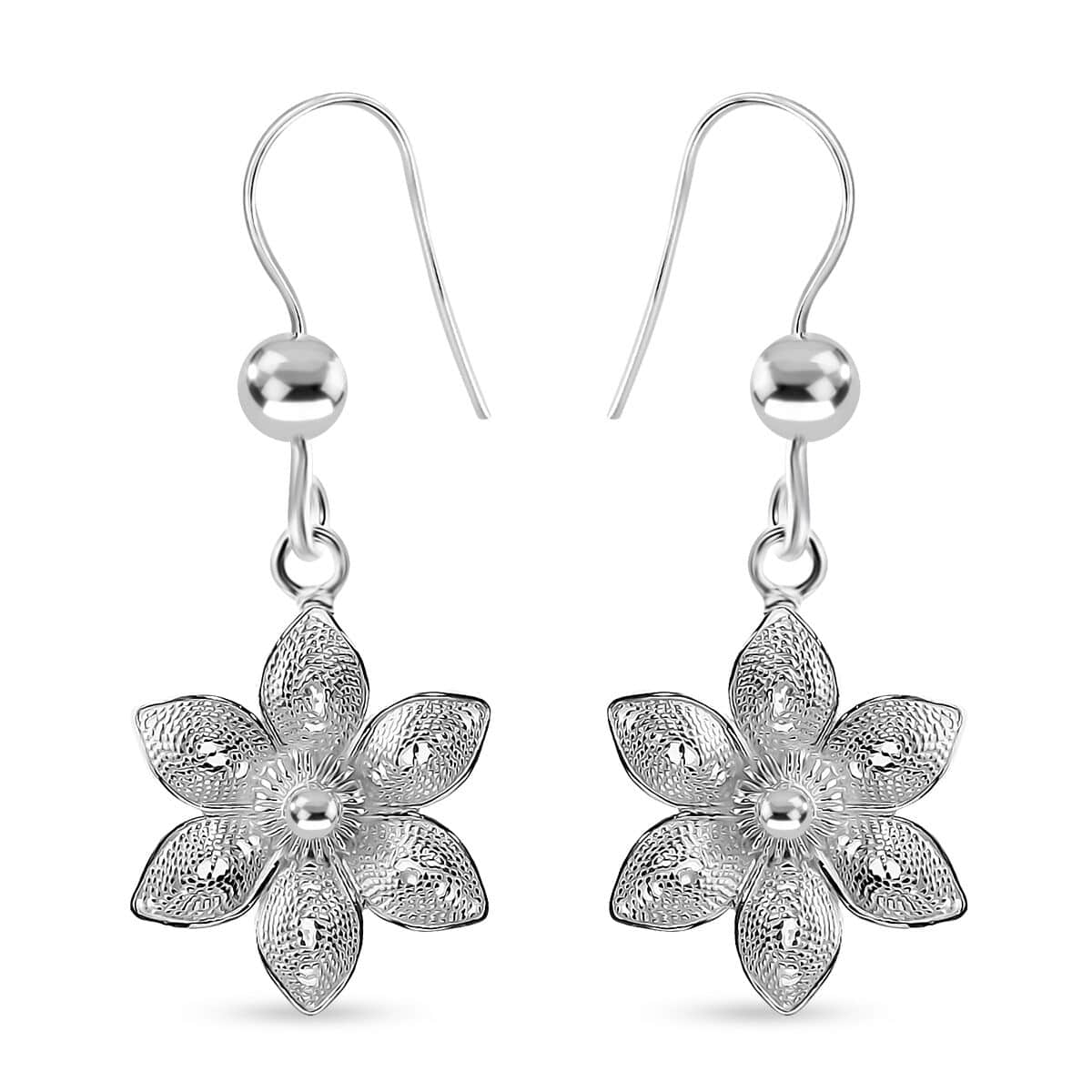 Artistry Tarakashi Collection Sterling Silver Flower Earrings 3 Grams image number 0