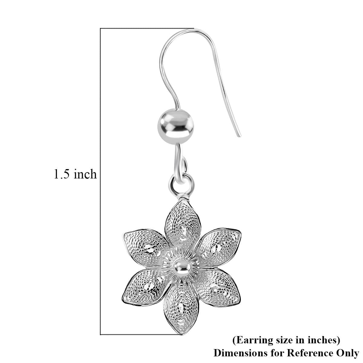 Artistry Tarakashi Collection Sterling Silver Flower Earrings 3 Grams image number 4