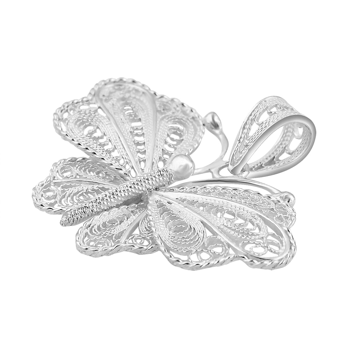 Buy Artistry Tarakashi Collection Sterling Silver Butterfly Pendant 2. ...