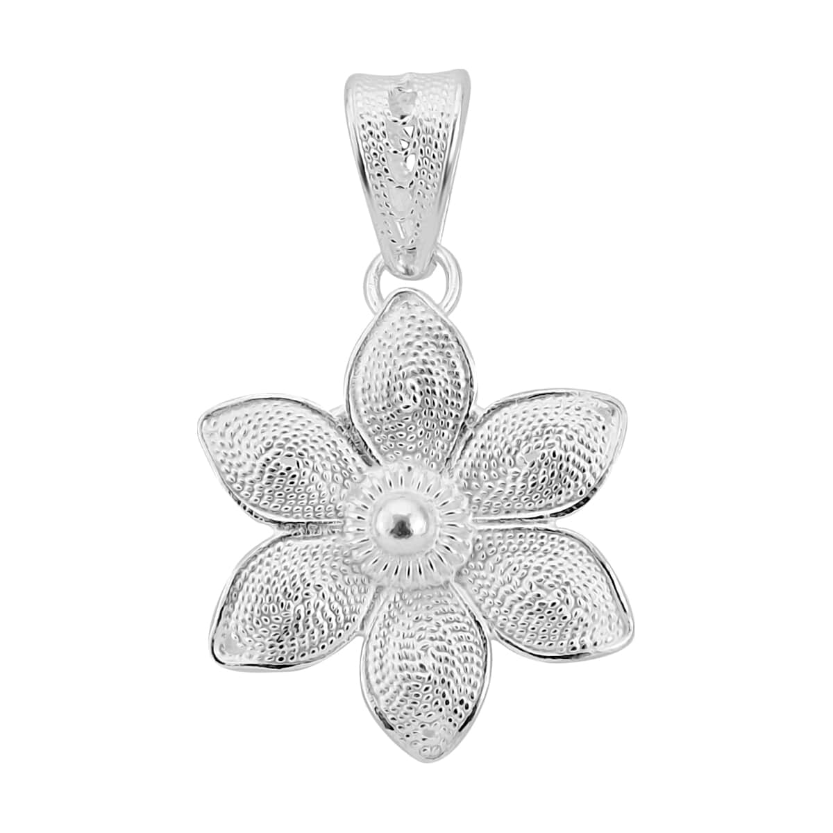 Artistry Tarakashi Collection Sterling Silver Floral Pendant 1.85 Grams image number 0