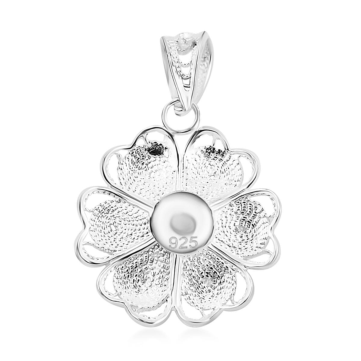 Artistry Tarakashi Collection Sterling Silver Floral Pendant without Chain 1.80 Grams