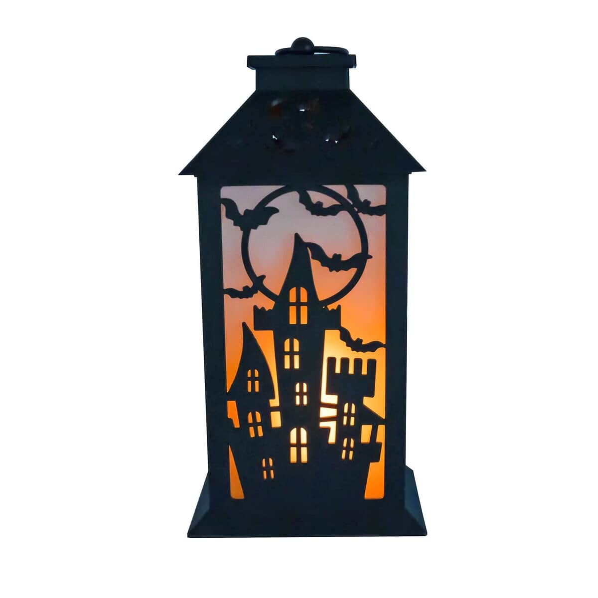 Halloween-Battery Operated Flame Effect Halloween Lantern image number 0