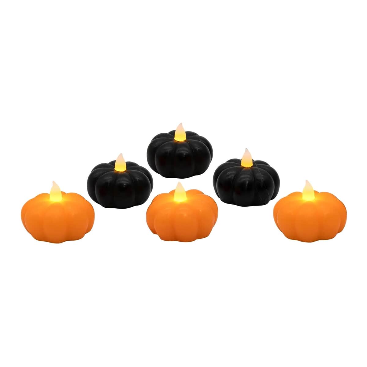 Halloween-Battery Operated Lighted Pumpkins – Set of 6 image number 0