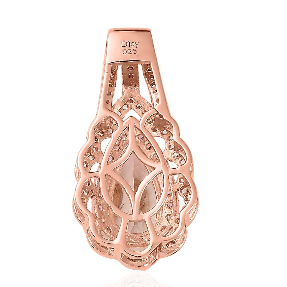 Marropino Morganite and Multi Gemstone Pendant in Vermeil Rose Gold Over Sterling Silver 2.10 ctw