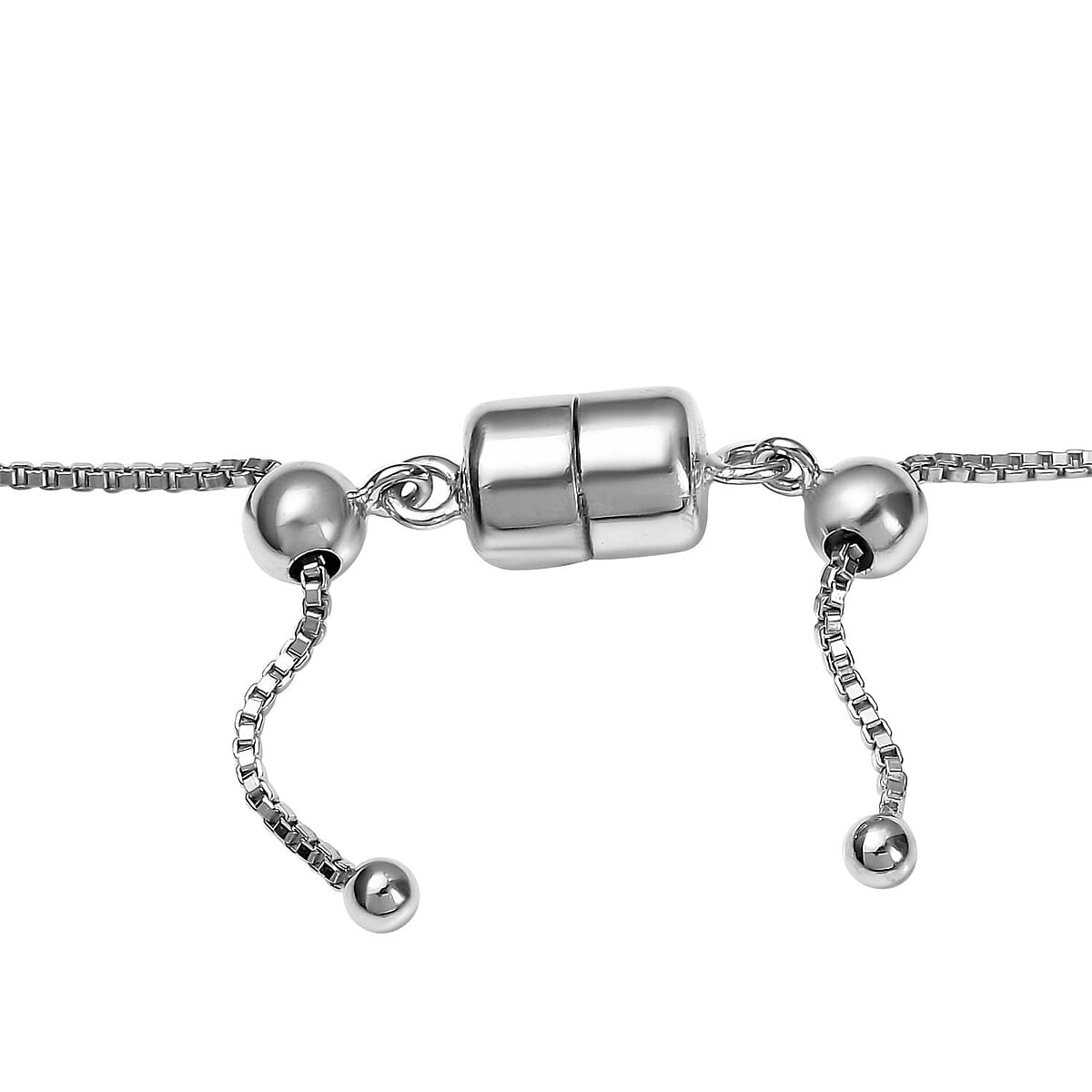 Sleeping Beauty Turquoise Adjustable Necklace 18 Inches in Platinum Over Sterling Silver with Magnetic Lock 21.65 ctw image number 4